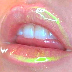 Vivid Lip Art and Nail Polish Makeup Look