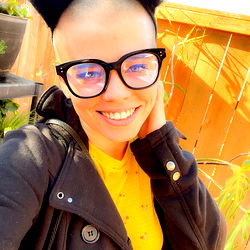 Onlyfans Model Jello Kitty Jam with Cat Ears and Tie-Dye Shirt, California