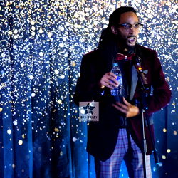 Rapper MBikey on Stage Performing