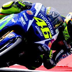 Motorcyclist Riding on a Track