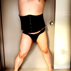 Onlyfans Model in Corset Showing Off