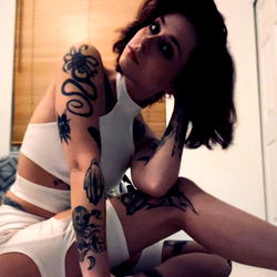 Freya, the Tattooed Female Model