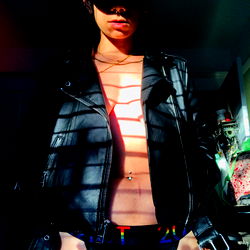 OnlyFans Model Dolmadaddy in Stylish Leather Outfit