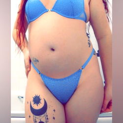 OnlyFans Model Angelb4411 in Blue Lingerie