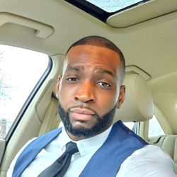 Fashion-forward influencer strikes a pose in car