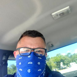 David Manley, Man in Blue Bandana and Sunglasses