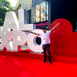 Model Alejandro Londoño at LAL EXPO Event