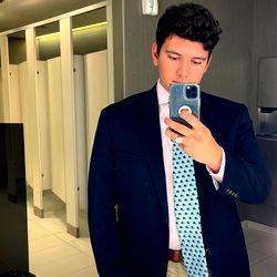 A New Orleans Entrepreneur in a Stylish Blue Blazer