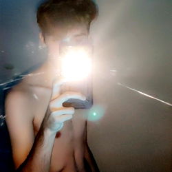 OnlyFans Model Jacob Takes a Mirror Selfie in Bathroom