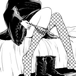 Black & White Onlyfans Model Artwork