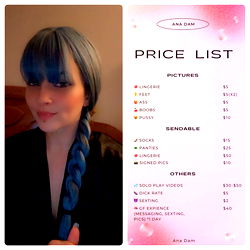 Price List for Ana Dam