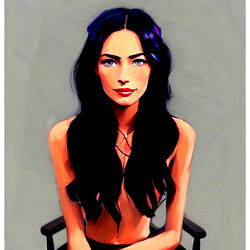 Stylized Portrait of GirlNextDoor in Artistic Style