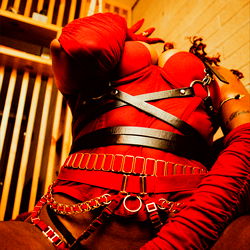 Onlyfans Model Jezz420 in a Dominatrix Costume