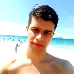 Aurelionboy at the beach, Rio de Janeiro