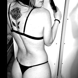 Onlyfans Model Carmelita in Lingerie Advertisement