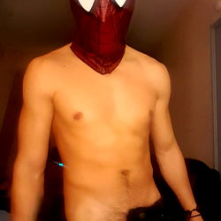 Model in Spider-Man Costume for OnlyFans