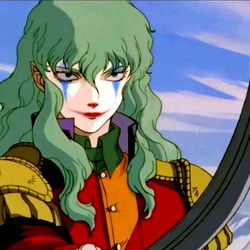 Anime-Style Character: Vigilante Knight with a Dramatic Expression