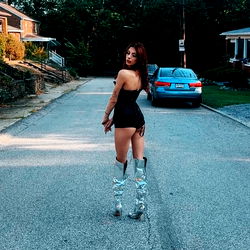 Onlyfans Model Posing on Street