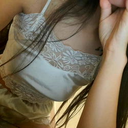 Model Posing in Lingerie