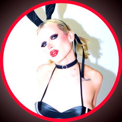 Onlyfans Model Nikkita Slayer, Posed in Bunny Ears and Choker