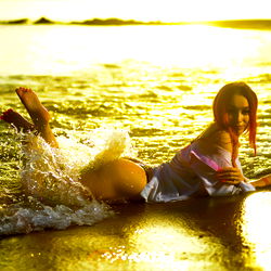 AmyKent - Captivating Model Shoot on the Beach