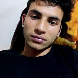 Serious Expression of Young Man