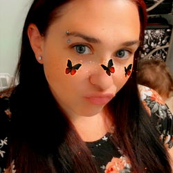 WildAsh in Flowery Dress with Cute Cat Ears