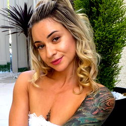 Vika, Tattooed Instagram Influencer, Showcasing Her Art