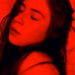 Casper, OnlyFans Model in Red Blurred Background