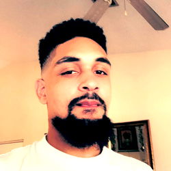 Intense Man with Groomed Beard and Mustache - Portrait Photography