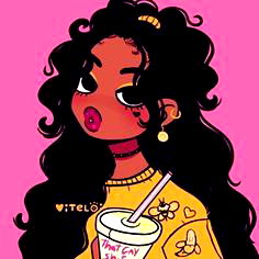 Anime-Style Illustration of Andrea Carpi with a Drink in Hand