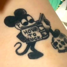 A Tattoo of a Character from a Popular Children's Show