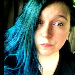 Ash Bat - Blue Hair, Emo Vibes