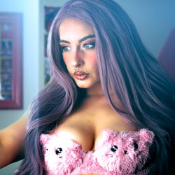 Autumn South in Pink Lingerie