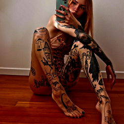 Tattooed Model in OnlyFans