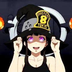 OnlyFans Model With Firefighter Hats and Toyota Logo In Background