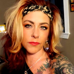 Vividly Styled Individual in a Room