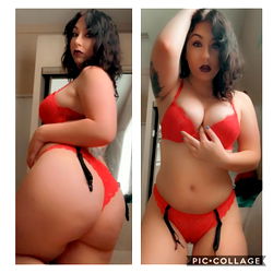 OnlyFans Model TessaFayexxx in Striking Red Lingerie