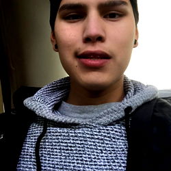 Young Man in a Vehicle