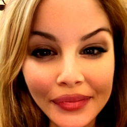 Beautiful Female Model with Makeup and Highlights,