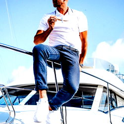 Ben - Elegant and Sophisticated Model on Boat