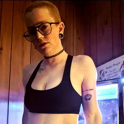 Intimate Portrait of a Tattooed Model