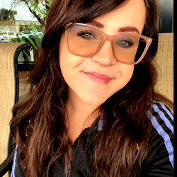 Smiling Woman in Glasses