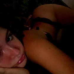 Intimate Moment of a Woman on OnlyFans