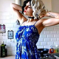 Model Anna Paulina in Parisian Kitchen