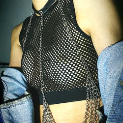 Gothic-Inspired Street Style Fashion Model