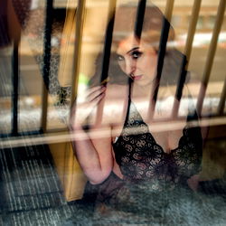 Midwestmama1231, Intimate Portrait in the Window of a Restaurant