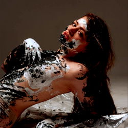 KeriLuckVip: Model in Chocolate Body Paint