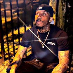 Rapper in a Black T-Shirt