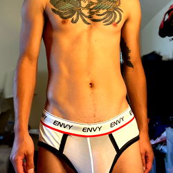 OnlyFans Model AJ's Shirtless Underwear Photoshoot